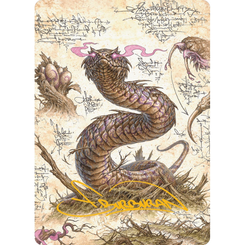 Rottenmouth Viper Art Card (Gold-Stamped Signature) [Bloomburrow Art Series]