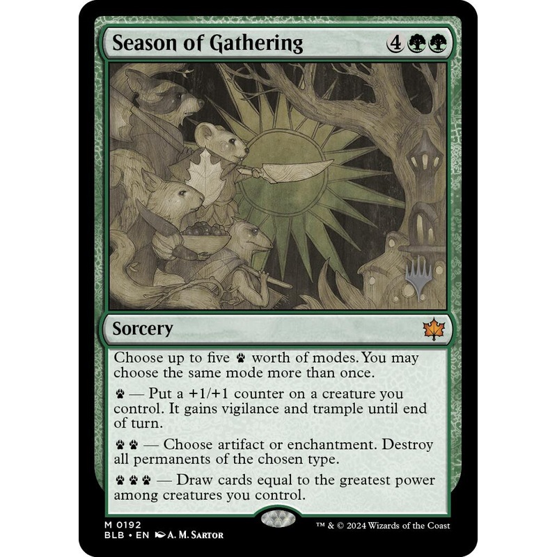 Season of Gathering (Promo Pack) [Bloomburrow Promos]