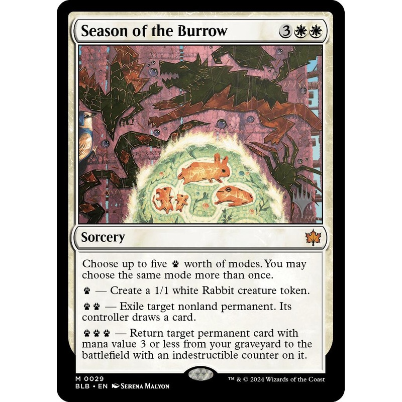 Season of the Burrow (Promo Pack) [Bloomburrow Promos]
