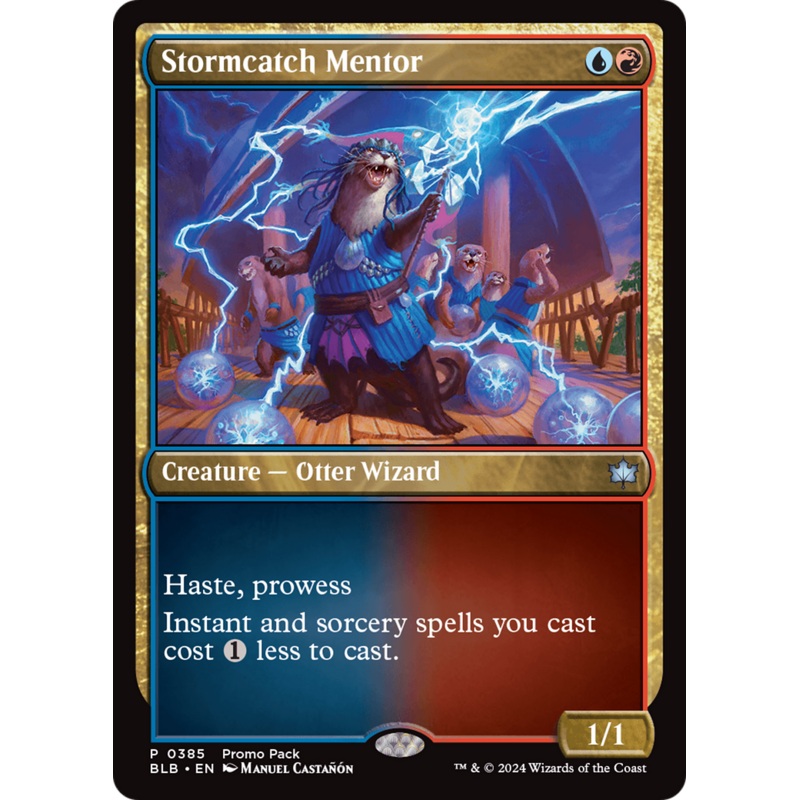 Stormcatch Mentor (Promo Pack) [Bloomburrow Promos]