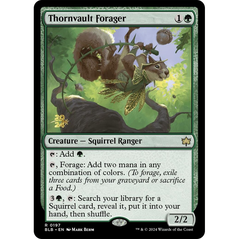 Thornvault Forager [Bloomburrow Prerelease Promos]