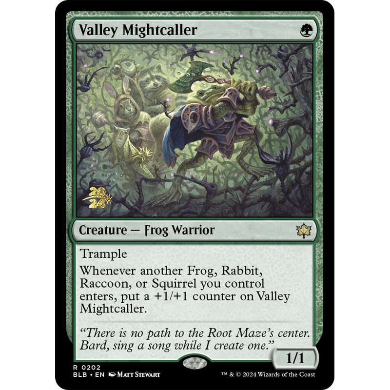 Valley Mightcaller [Bloomburrow Prerelease Promos]