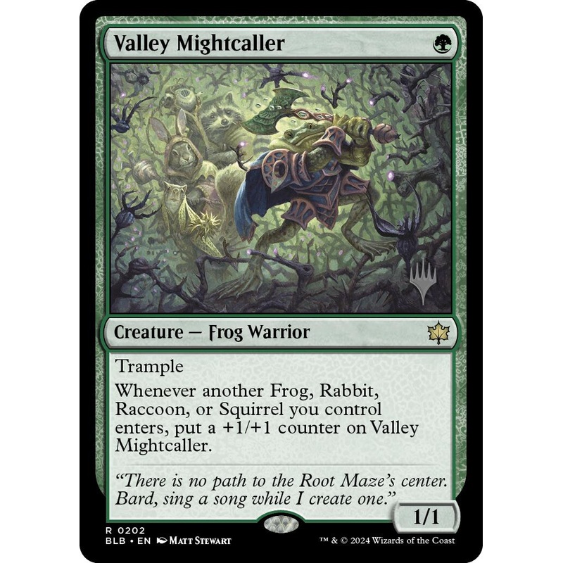 Valley Mightcaller (Promo Pack) [Bloomburrow Promos]