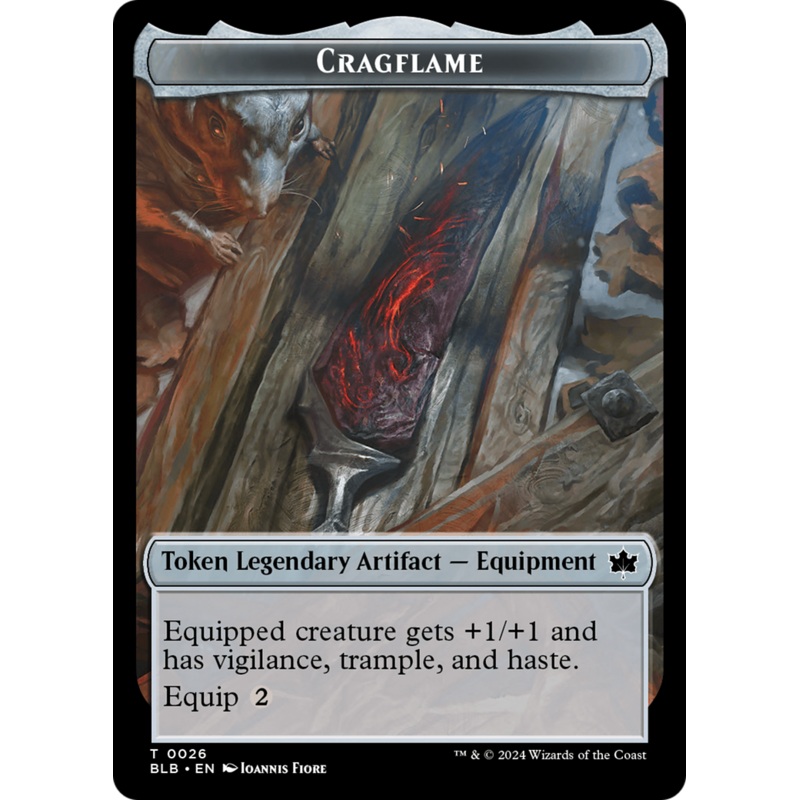 Cragflame Token [Bloomburrow Tokens]