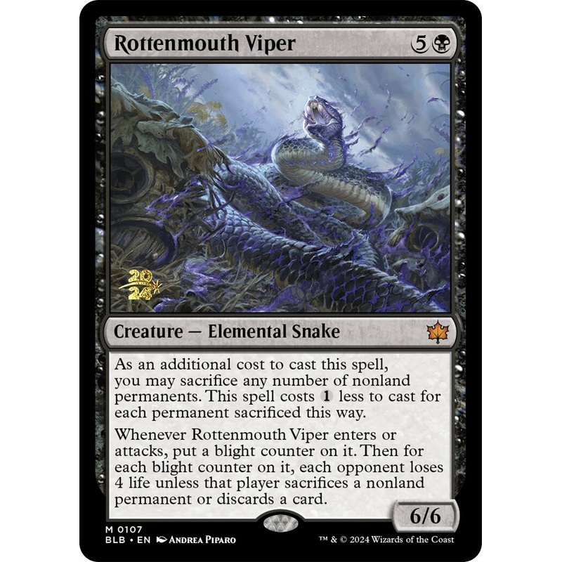 Rottenmouth Viper [Bloomburrow Prerelease Promos]