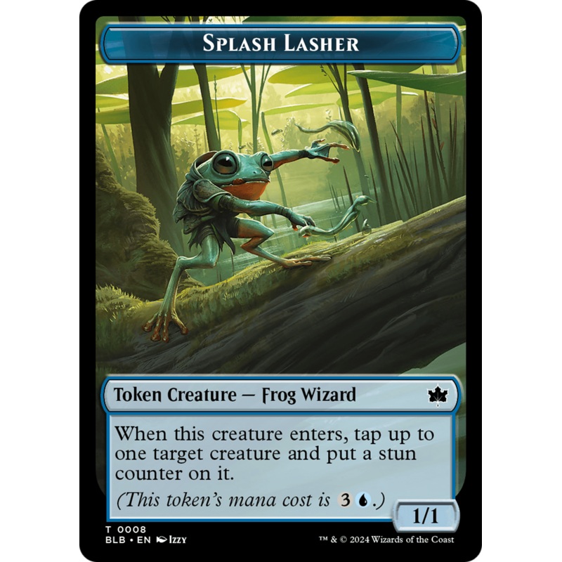 Splash Lasher Token [Bloomburrow Tokens]