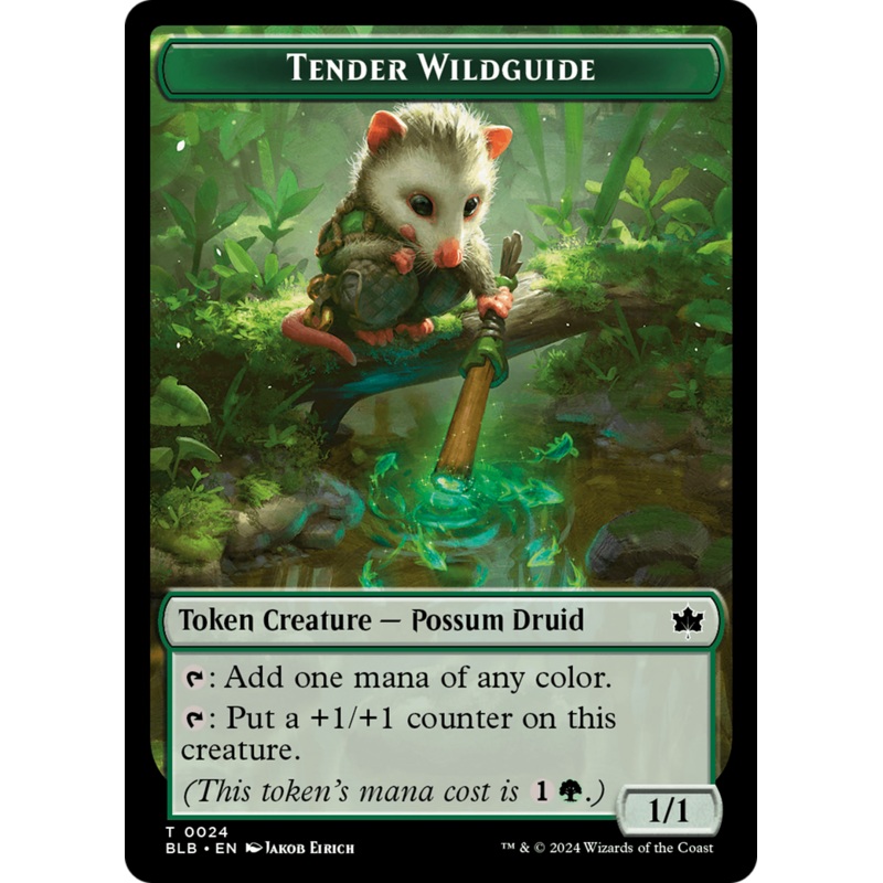 Tender Wildguide Token [Bloomburrow Tokens]
