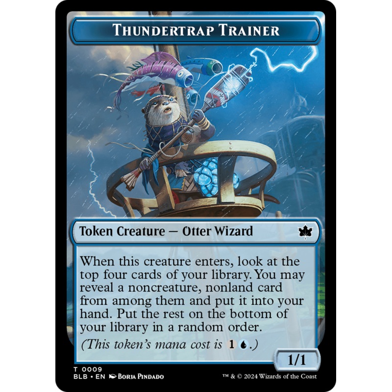Thundertrap Trainer Token [Bloomburrow Tokens]
