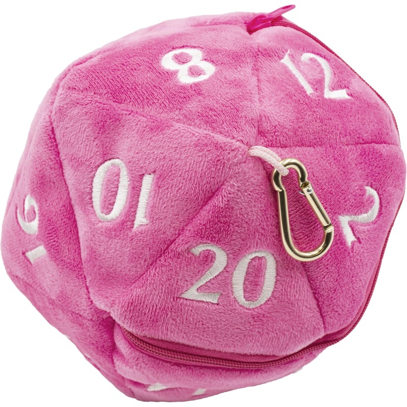 Ultra PRO d20 Plush Dice Bag - Hot Pink