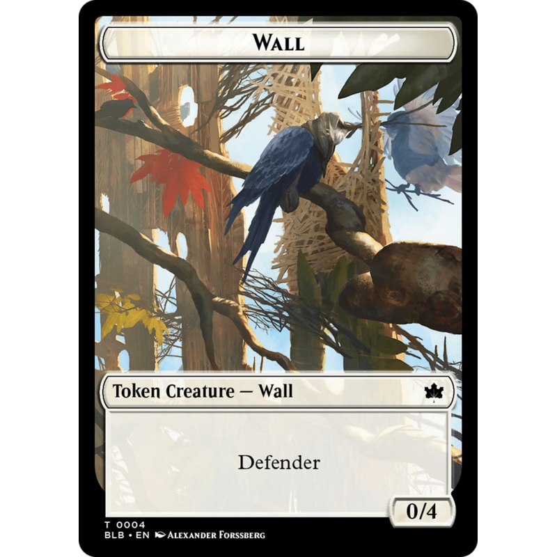 Wall Token [Bloomburrow Tokens]