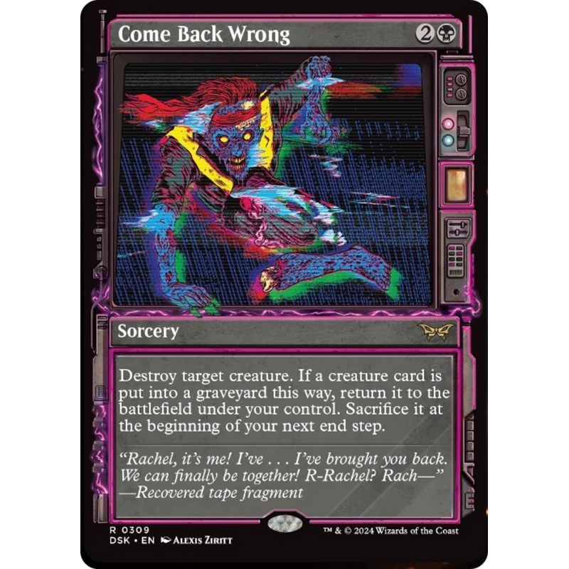 Come Back Wrong (Showcase) [Duskmourn: House of Horror]