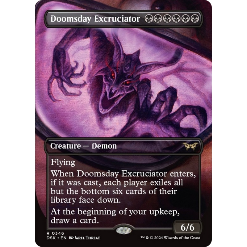 Doomsday Excruciator (Borderless) [Duskmourn: House of Horror]