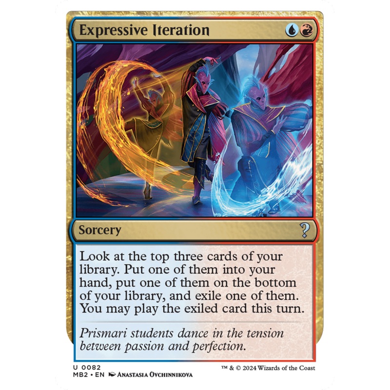 Expressive Iteration (White Border) [Mystery Booster 2]