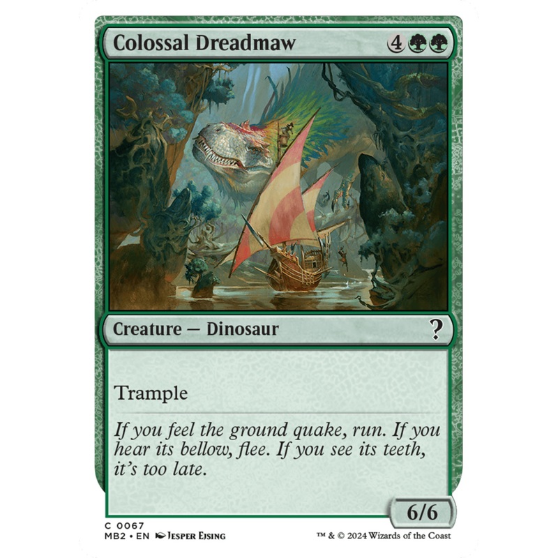 Colossal Dreadmaw (White Border) [Mystery Booster 2]