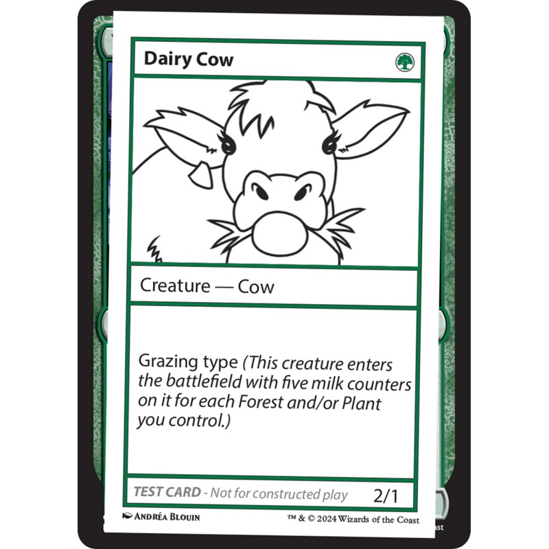 Dairy Cow [Mystery Booster 2 Playtest Cards]