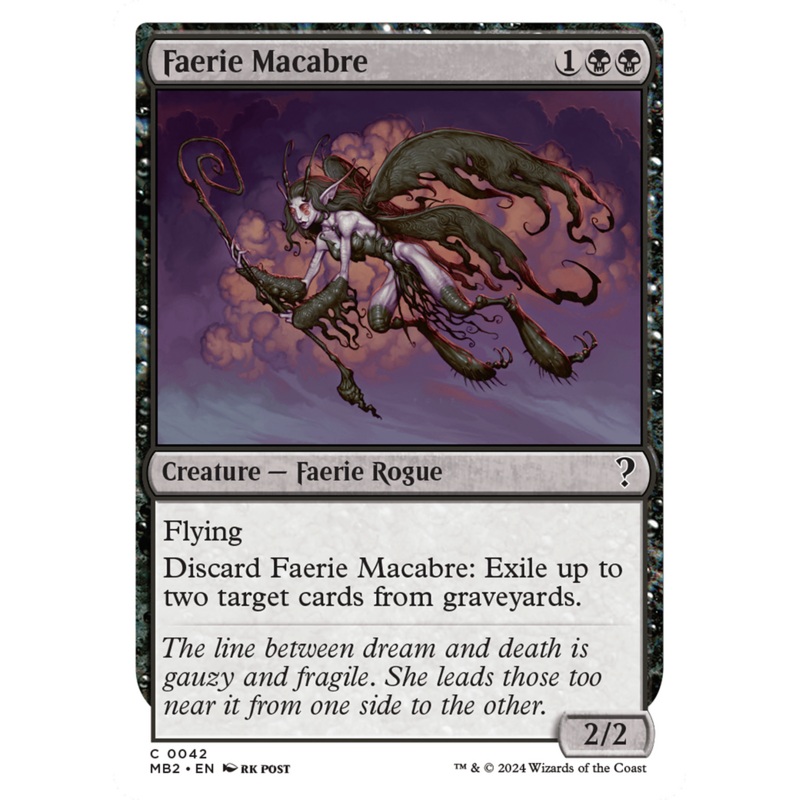 Faerie Macabre (White Border) [Mystery Booster 2]