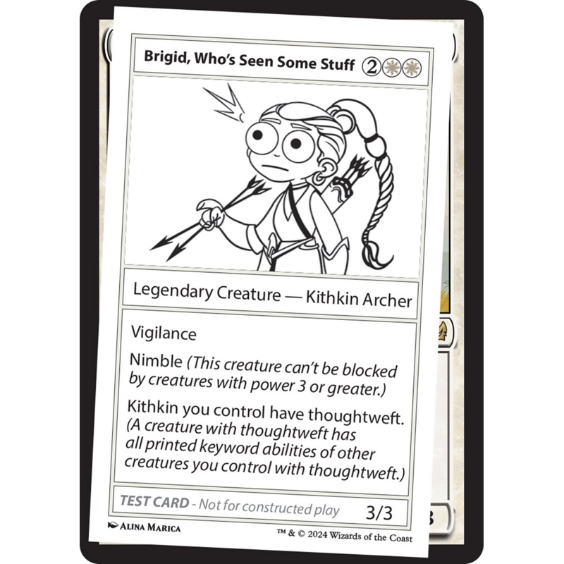 Brigid, Who's Seen Some Stuff [Mystery Booster 2 Playtest Cards]