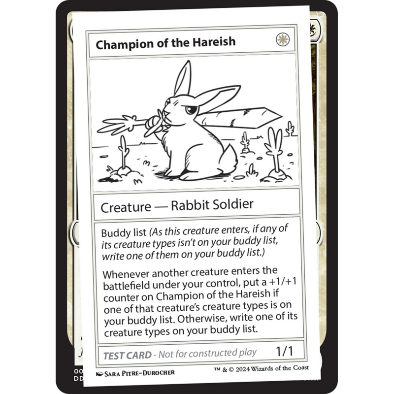Champion of the Hareish [Mystery Booster 2 Playtest Cards]