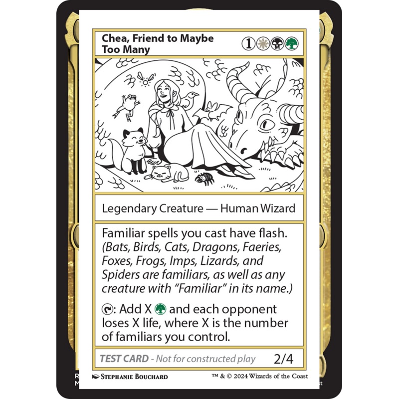 Chea, Friend to Maybe Too Many [Mystery Booster 2 Playtest Cards]