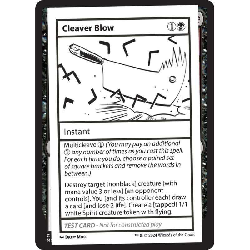 Cleaver Blow [Mystery Booster 2 Playtest Cards]