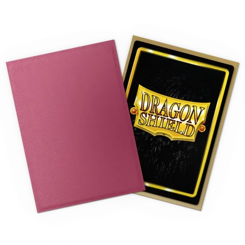 Dragon Shield Dual Matte Sleeve - Pomegranate & Gold