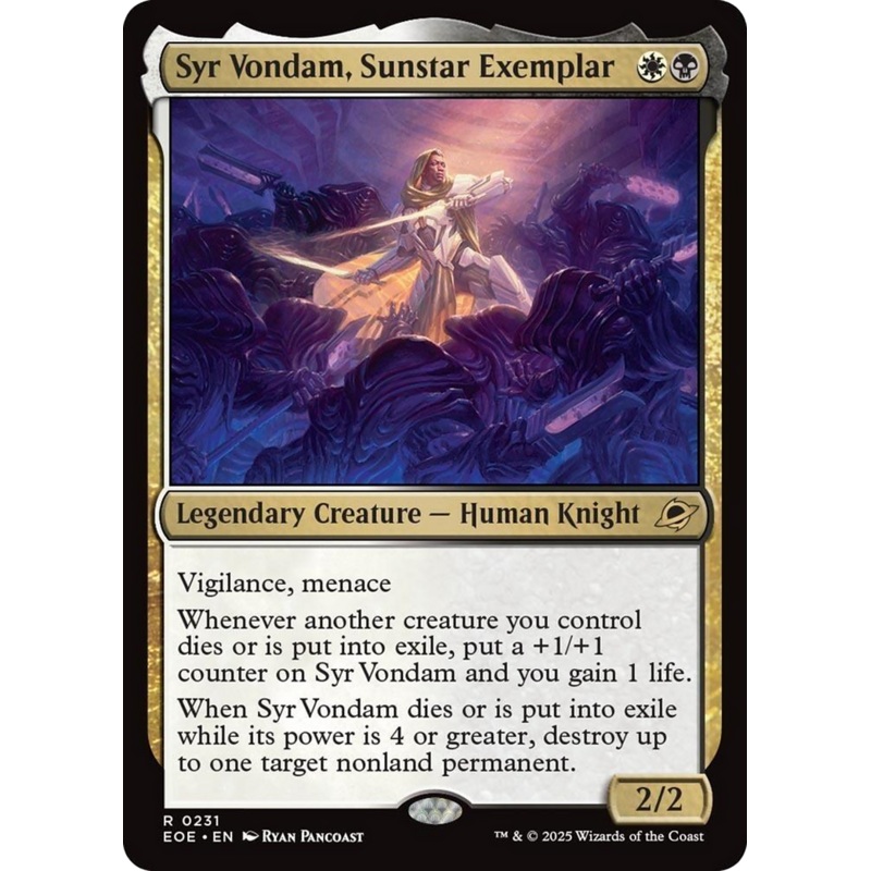 Syr Vondam, Sunstar Exemplar [Edge of Eternities]