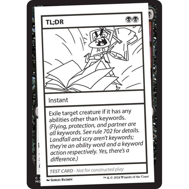 TL;DR [Mystery Booster 2 Playtest Cards]