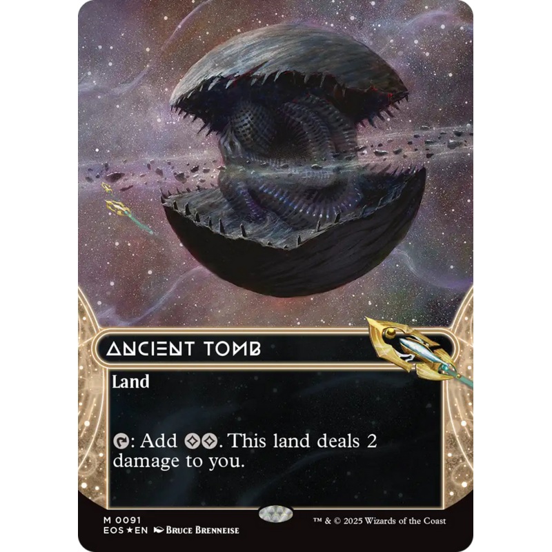 Ancient Tomb (0091) (Borderless) (Galaxy Foil) [Edge of Eternities]