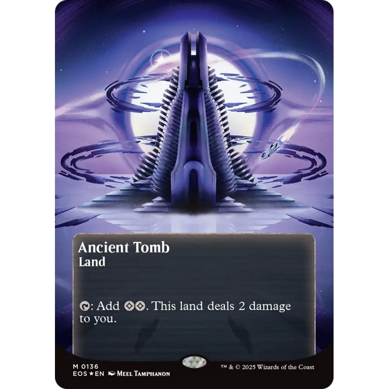 Ancient Tomb (0136) (Borderless) (Galaxy Foil) [Edge of Eternities: Stellar Sights]