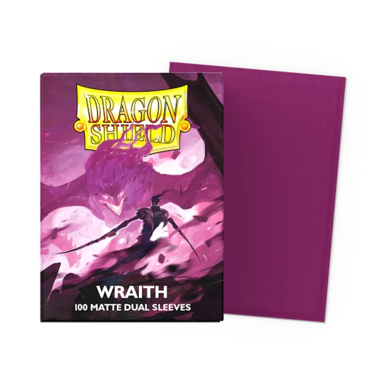 Dragon Shield Matte Dual Sleeves - Wraith [100ct Standard Size]