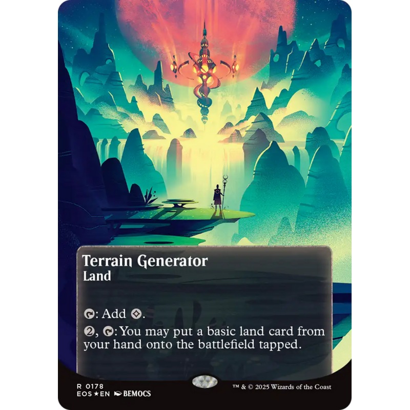 Terrain Generator (0178) (Borderless) (Galaxy Foil) [Edge of Eternities: Stellar Sights]