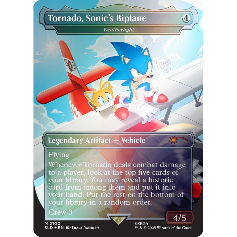 Tornado, Sonic's Biplane - Weatherlight (Rainbow Foil) [Secret Lair Drop Series]