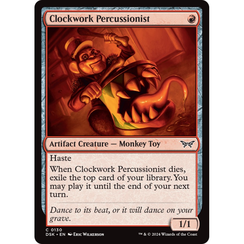 Clockwork Percussionist (0130) [Duskmourn: House of Horror]