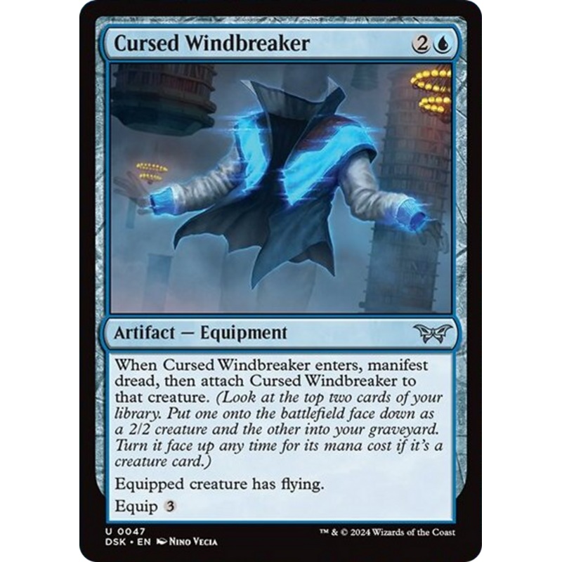 Cursed Windbreaker [Duskmourn: House of Horror]