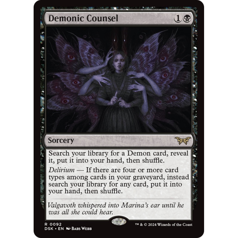 Demonic Counsel [Duskmourn: House of Horror]