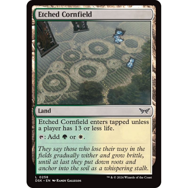 Etched Cornfield [Duskmourn: House of Horror]