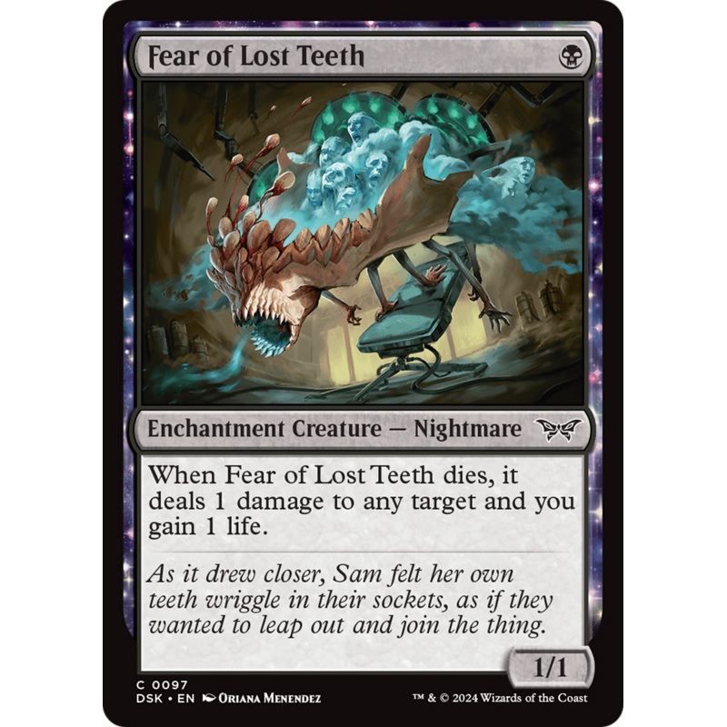 Fear of Lost Teeth [Duskmourn: House of Horror]
