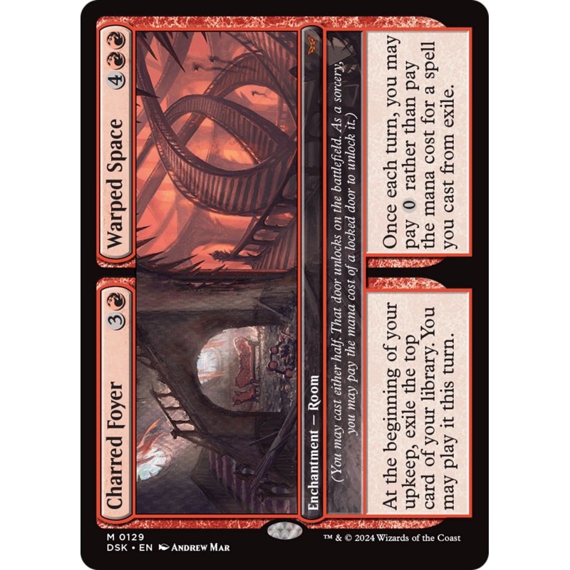 Charred Foyer // Warped Space [Duskmourn: House of Horror]