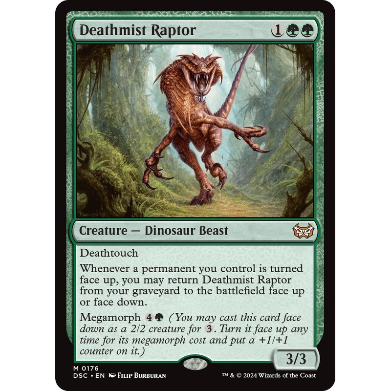 Deathmist Raptor [Duskmourn: House of Horror Commander]