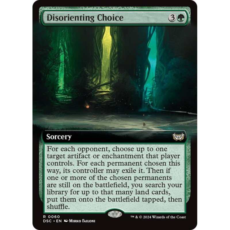 Disorienting Choice (Extended Art) [Duskmourn: House of Horror Commander]