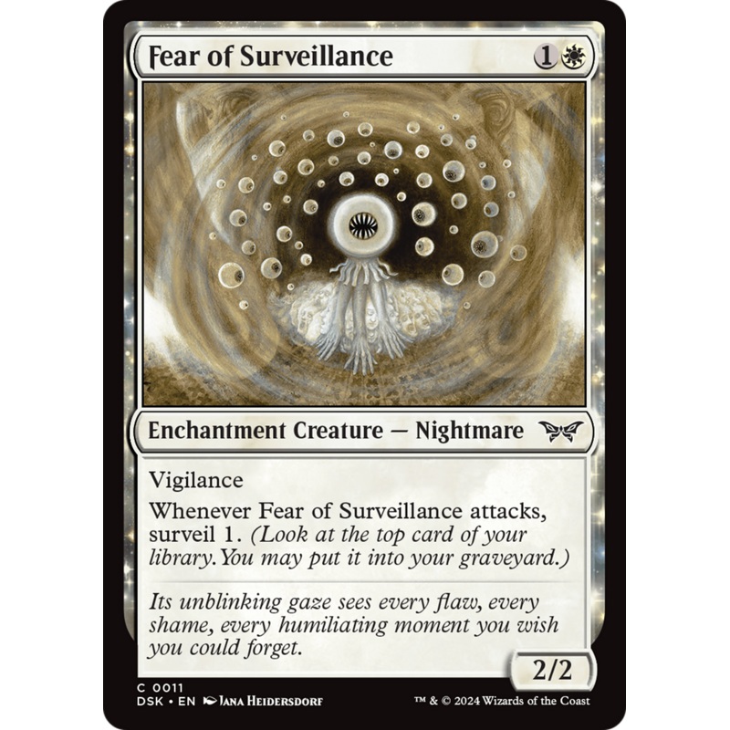 Fear of Surveillance [Duskmourn: House of Horror]