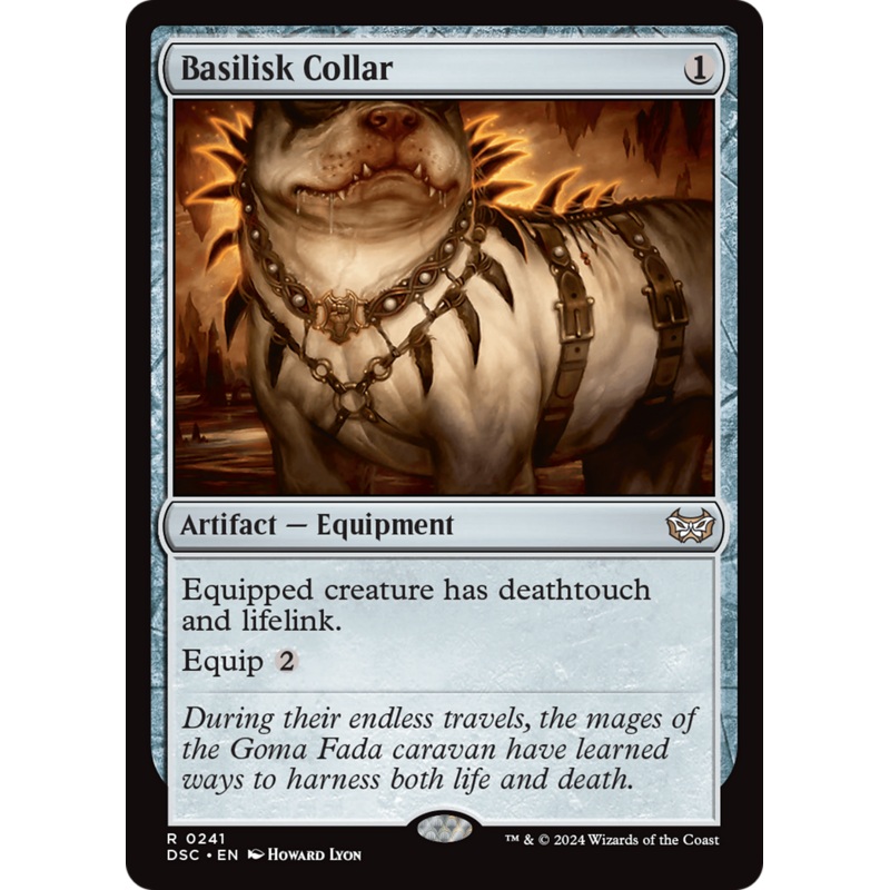 Basilisk Collar [Duskmourn: House of Horror Commander]