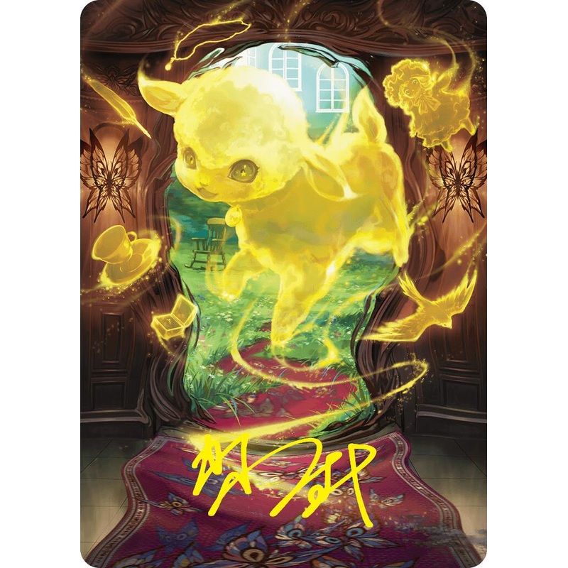 Enduring Innocence Art Card (Gold-Stamped Signature) [Duskmourn: House of Horror Art Series]