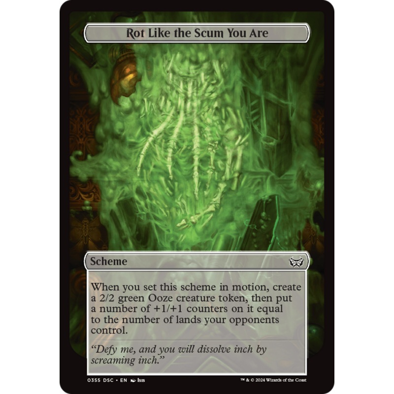 Rot Like the Scum You Are (Full Art) [Duskmourn: Archenemy]