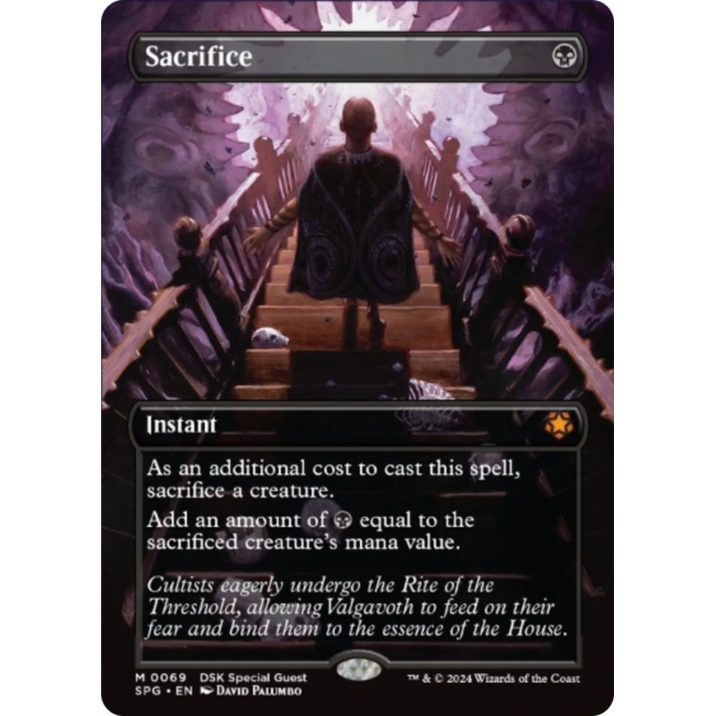 Sacrifice (Borderless) [Duskmourn: House of Horror Special Guests]