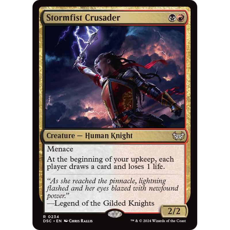 Stormfist Crusader [Duskmourn: House of Horror Commander]