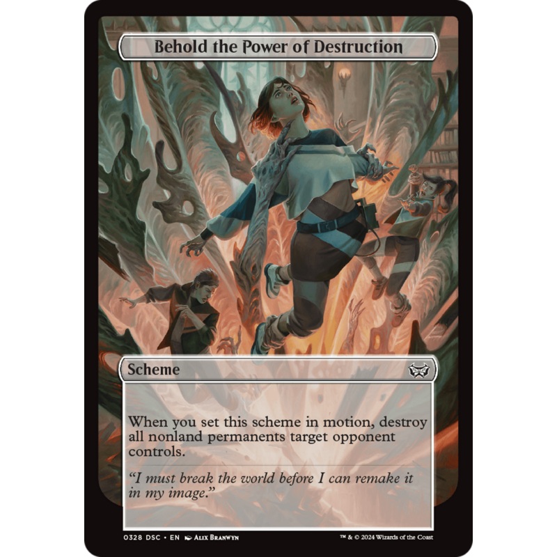 Behold the Power of Destruction (Full Art) [Duskmourn: Archenemy]
