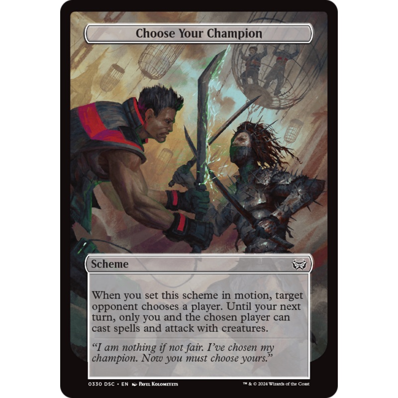 Choose Your Champion (Full Art) [Duskmourn: Archenemy]