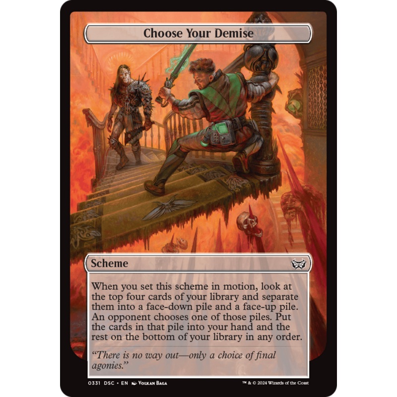 Choose Your Demise (Full Art) [Duskmourn: Archenemy]