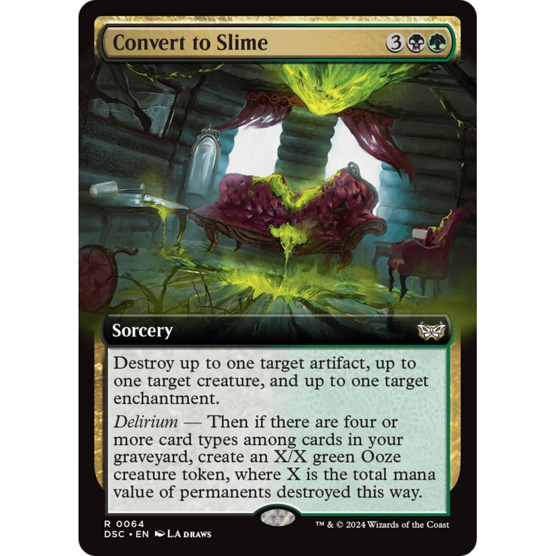 Convert to Slime (Extended Art) [Duskmourn: House of Horror Commander]